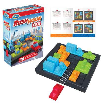 ThinkFun Rush Hour Go 76680 preschool traffic logic puzzle game with colourful vehicles and challenge cards