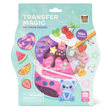 Transfer Magic Ice Cream Dreams rub-on craft kit with background scenes, transfer sheets and tool
