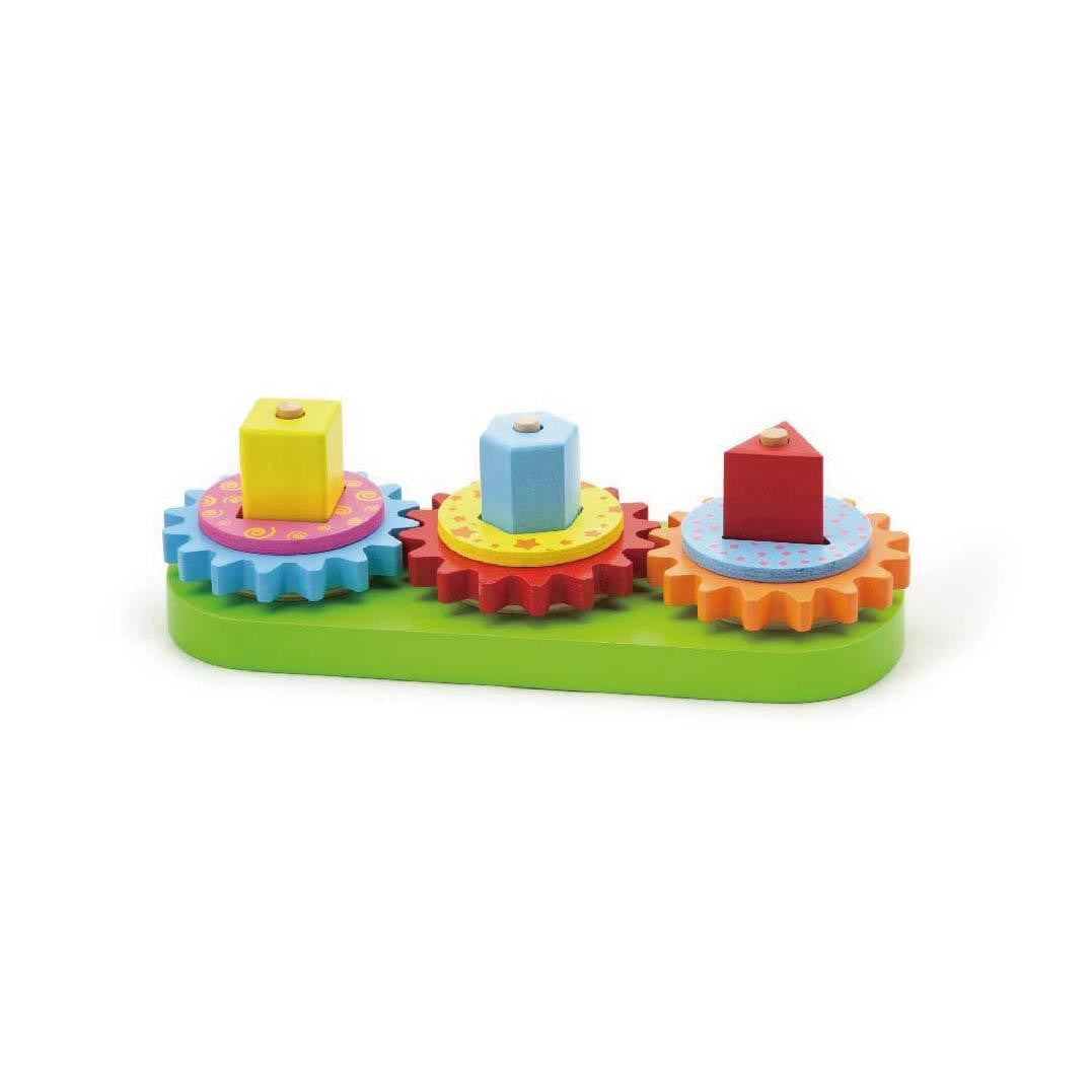 Viga Toys - Stacking Geometric Blocks & Gears