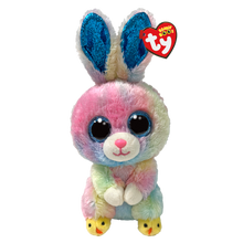 The Twitches the Rabbit Ty Beanie Boo soft plush toy photographed front-on on a plain white background