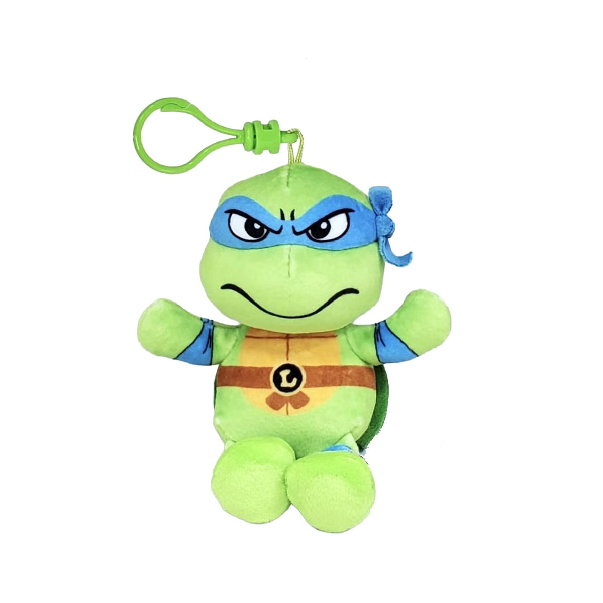 Ty Beanie Babies Clip Leonardo Teenage Mutant Ninja Turtle - 8.5cm Soft Plush Clip