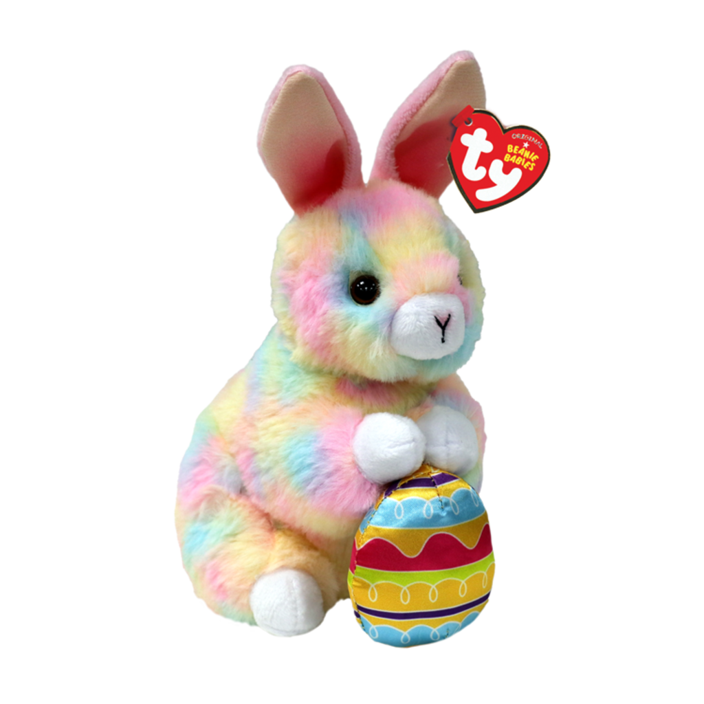 Sprout the Rabbit Regular 15cm Ty Beanie Boo plush toy shown front-on against a plain white background