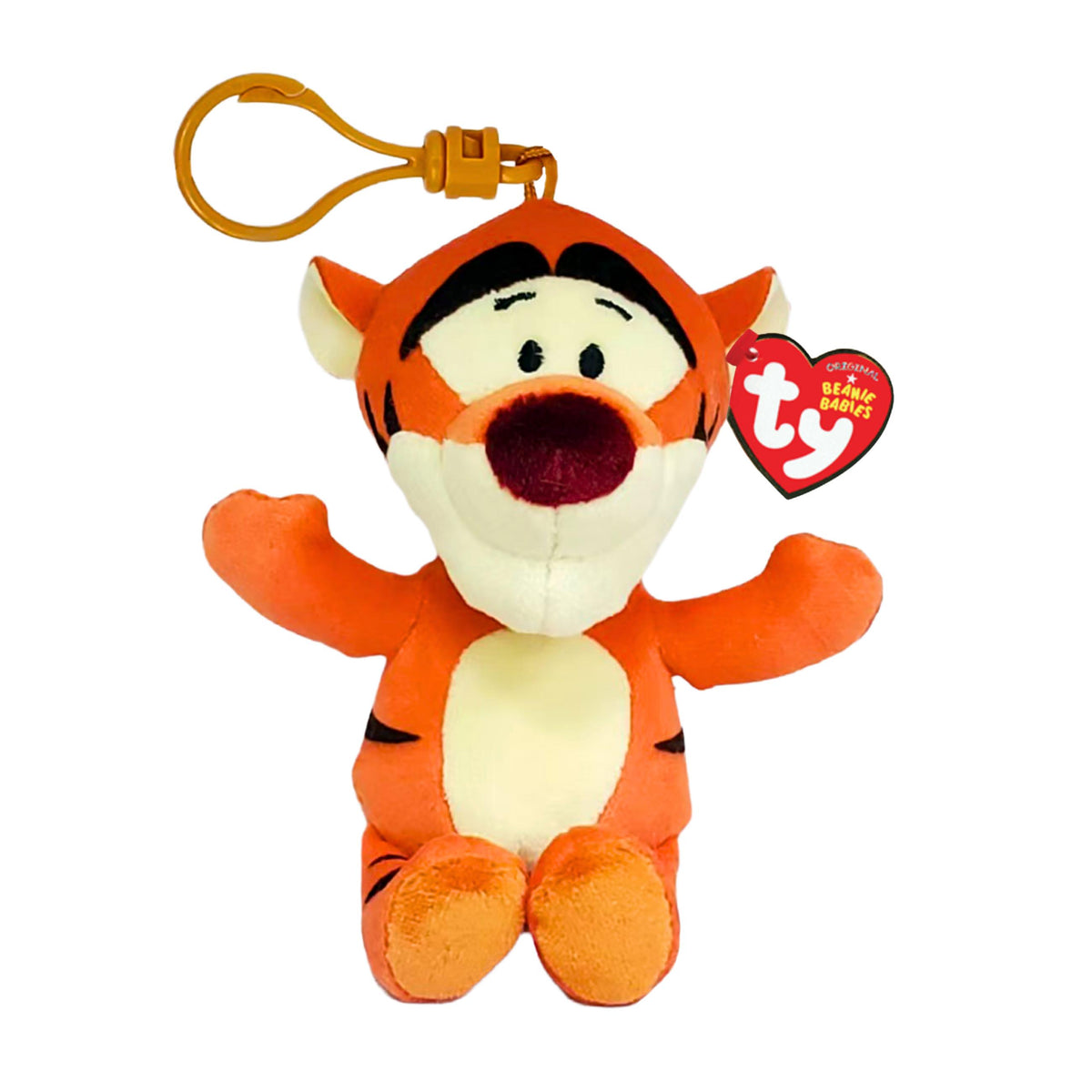 Ty Beanie Babies Clip Winnie the Pooh Tigger - 8.5cm Soft Plush Clip