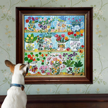 eeBoo 1000pc - Floral Cupboard Puzzle