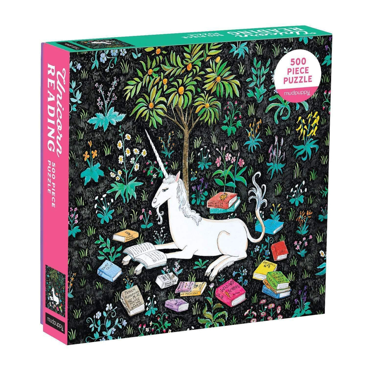 Mudpuppy 500pc - Unicorn Reading  Family Puzzle