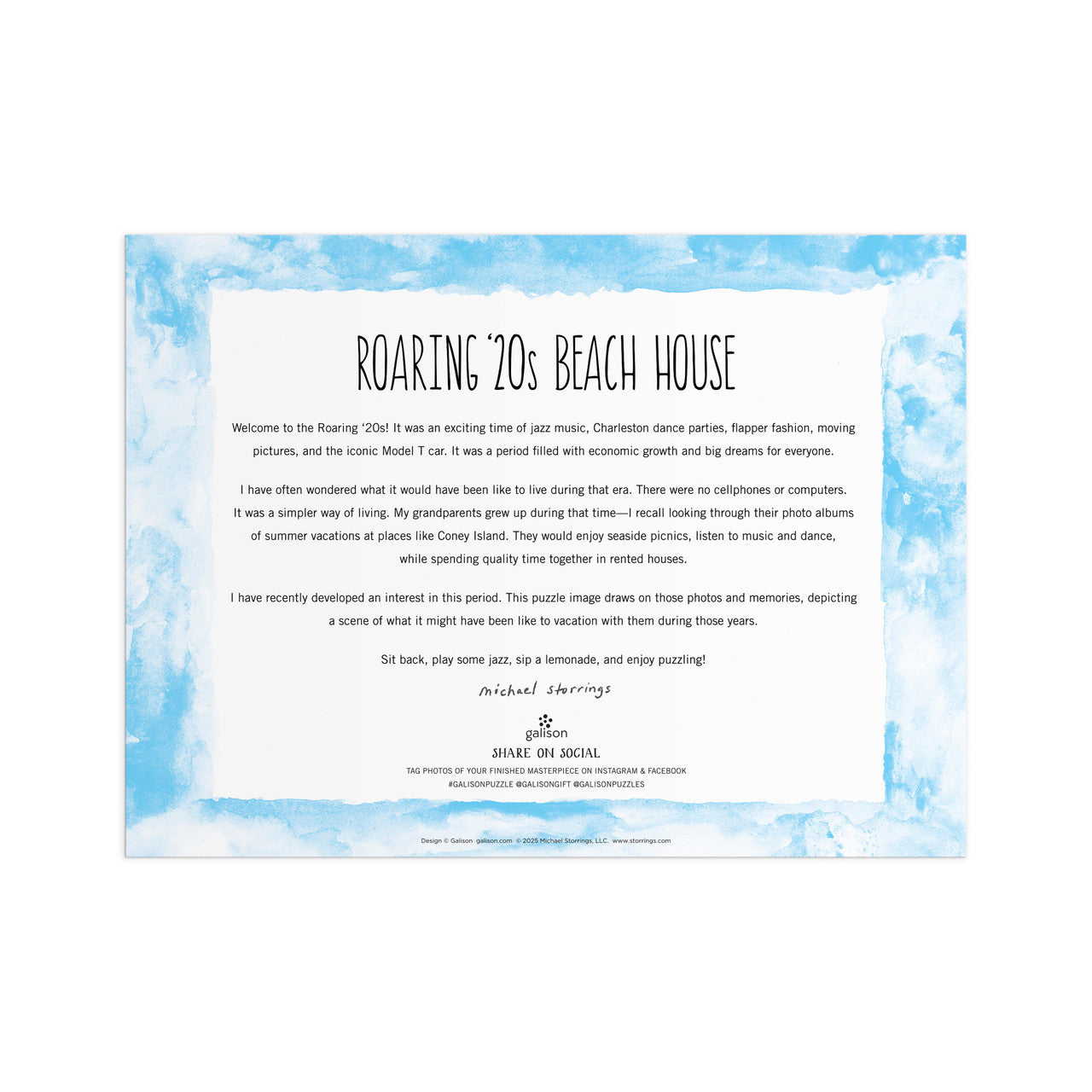Galison 1000pc - Michael Storrings Roaring 20s Beach House Puzzle