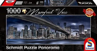 Schmidt 1000pc - Voss New York Dark Night Panoramic Puzzle