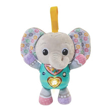 VTech Cuddle & Sing Elephant soft baby toy with plush grey body and light-up detail on a white background