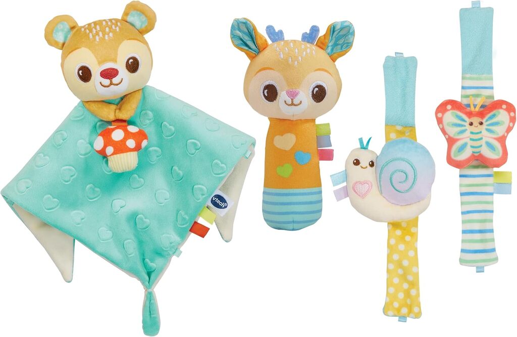 VTech Forest Pals First Discoveries Set baby sensory gift with forest character toys on a white background