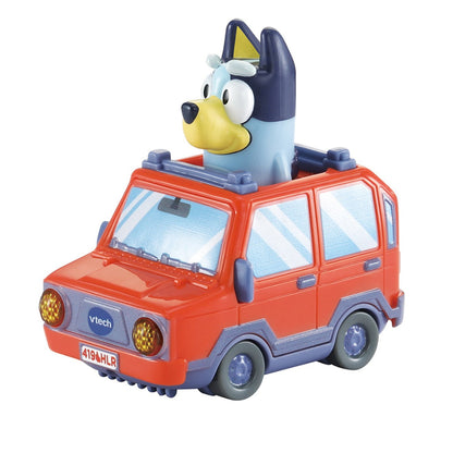 VTech Toot-Toot Drivers Bluey Family Car interactive toy vehicle with Bluey character