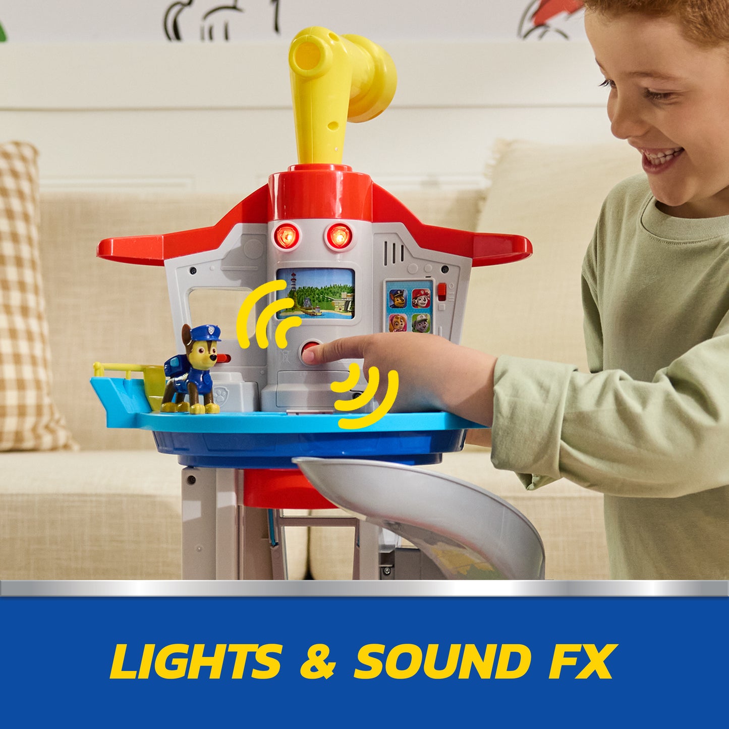 PAW Patrol My Size Lookout Tower Playset with Chase Vehicle