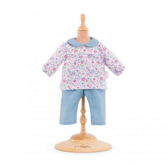 Corolle Mon Classique - Floral Blouse & Pants Set - 36cm