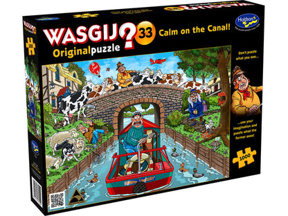 Canalside characters whose point of view you build in the Wasgij Original 33 mystery jigsaw puzzle
