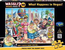 Wasgij Original 48 What Happens In Vegas 1000 piece mystery jigsaw puzzle box by Holdson