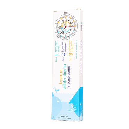 EasyRead Time Teacher Past & To Watch - Rainbow Face with Navy Strap WATERPROOF