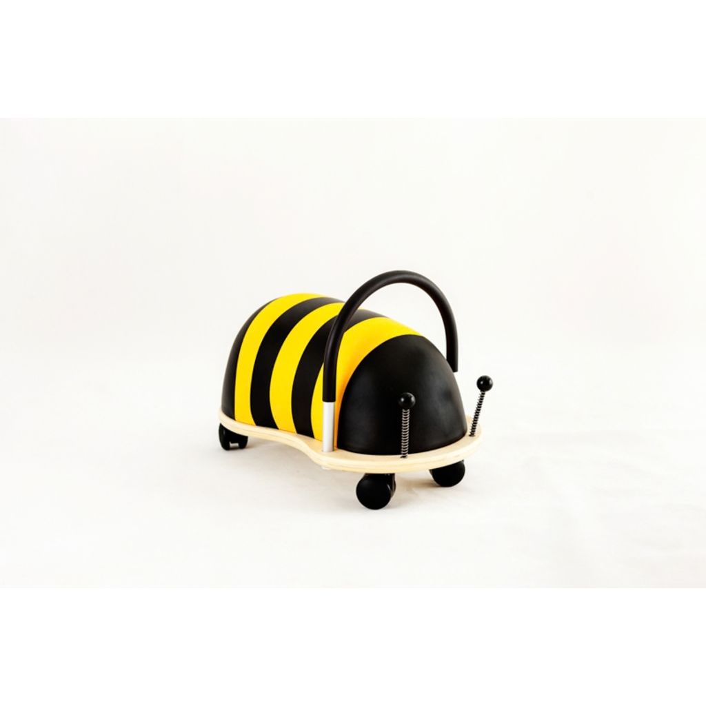Wheely Bug Bee Large ride-on toy, measuring 47.5cm long, 28.5cm wide and 33cm high