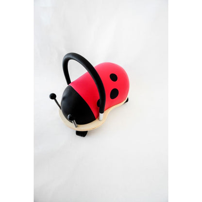 Wheely Bug small ladybug beside the large size to compare scale, the small suits ages 1 to 3