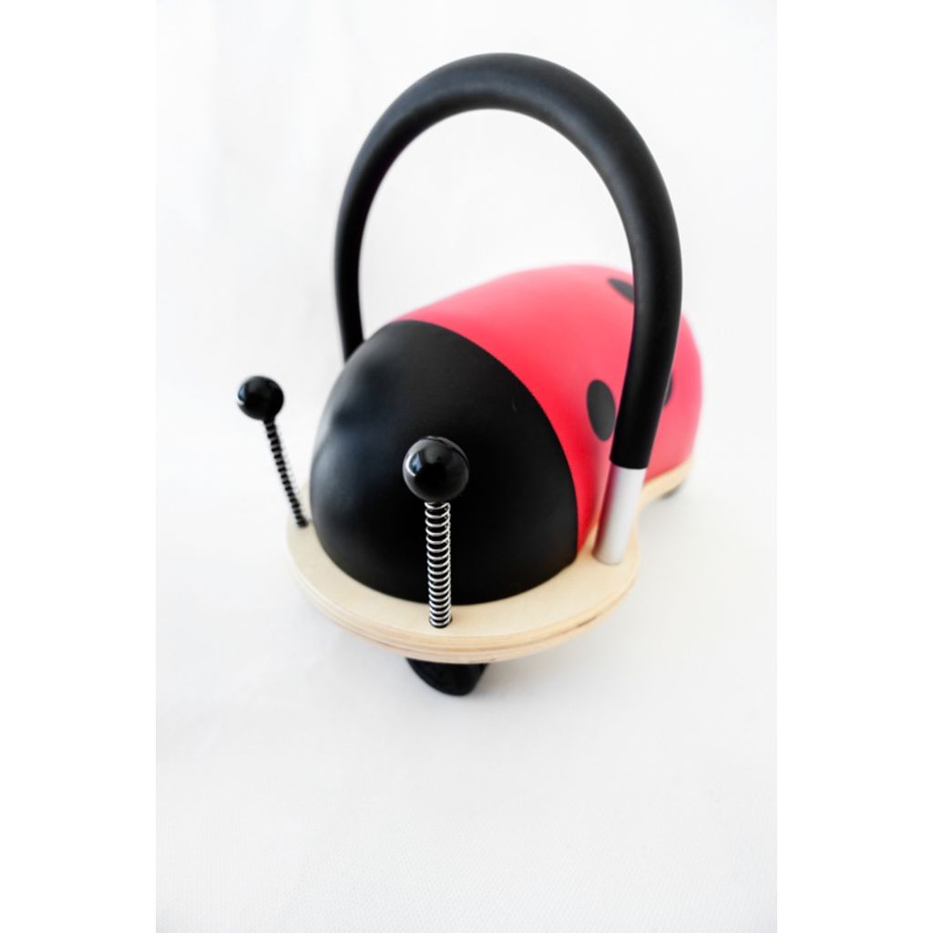 Wheely Bug Ladybug Small ride-on toy, measuring 39cm long, 23.5cm wide and 31cm high