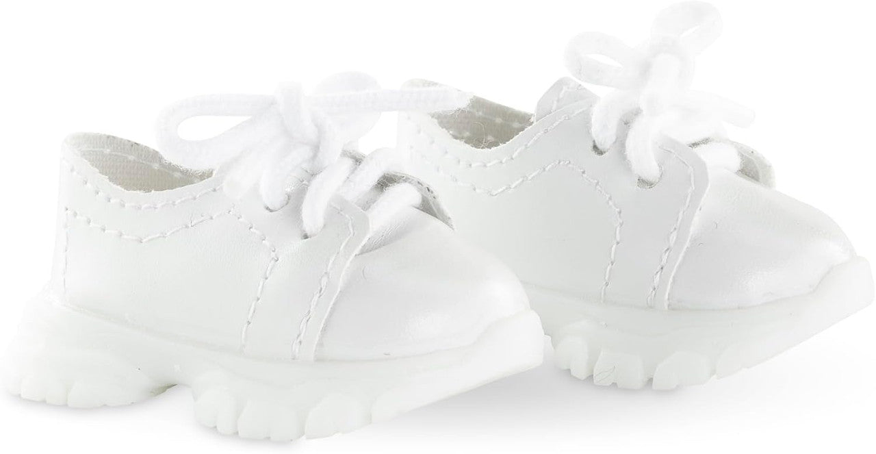 White sports shoes accessory for 36cm Ma Corolle dolls with chunky sneaker design