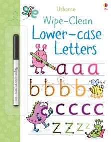 Usborne Wipe-Clean Lower Case Letters Book