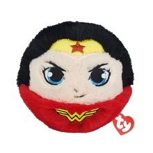 Wonder Woman Ty Beanie Bouncer collectible plush toy photographed front-on on a plain white background