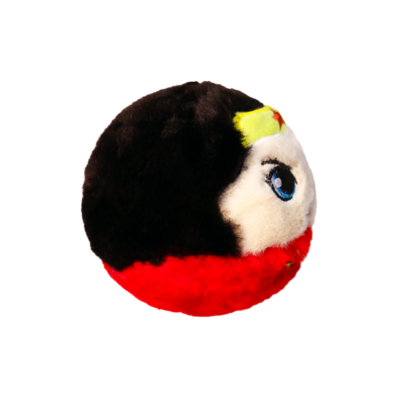 The Wonder Woman Ty plush shown with the red Ty Heart swing tag attached, on a plain white background