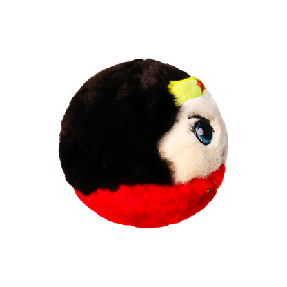 The Wonder Woman Ty plush shown with the red Ty Heart swing tag attached, on a plain white background