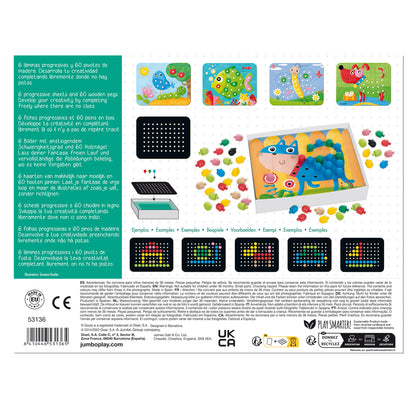 Goula wooden mosaic game box shown from the front with the illustrated cover artwork