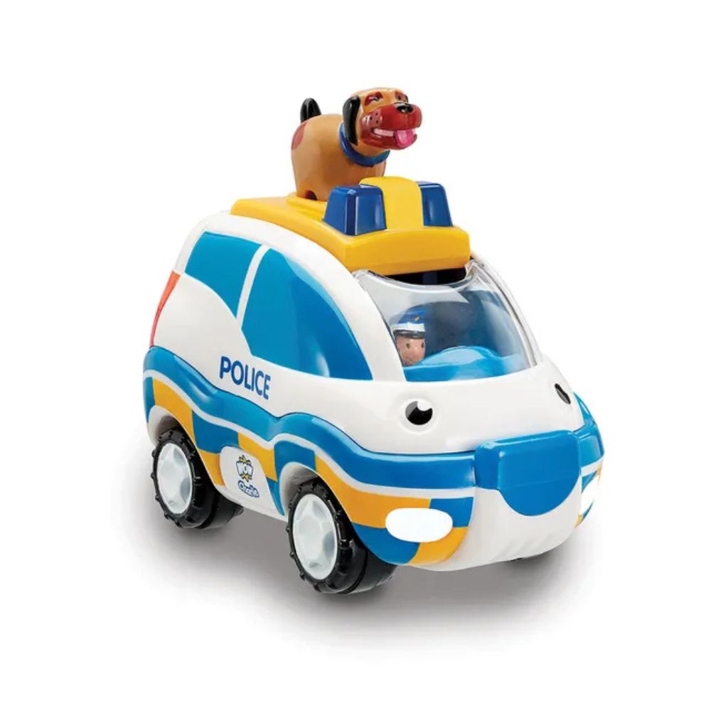 WOW Toys - Police Chase Charlie | Push & Go Police Car with Officer & Dog
