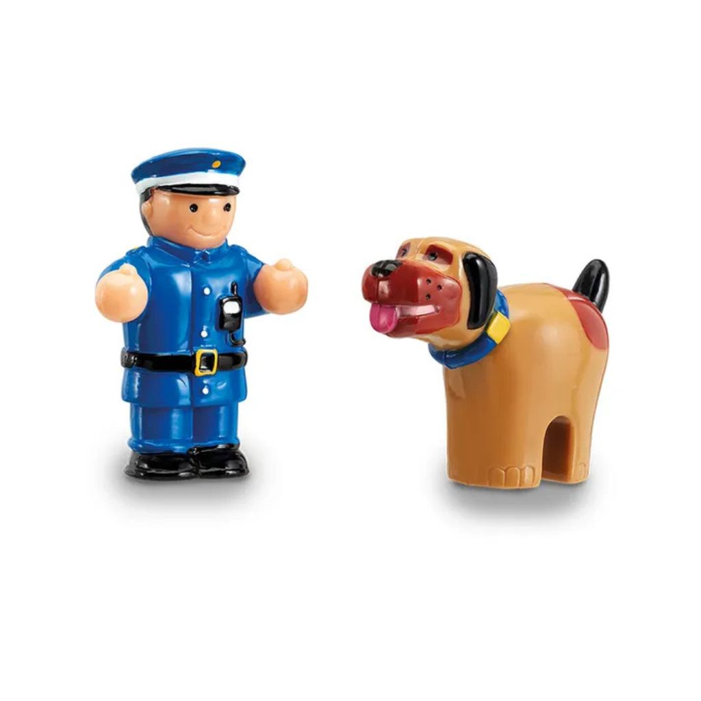 WOW Toys - Police Chase Charlie | Push & Go Police Car with Officer & Dog