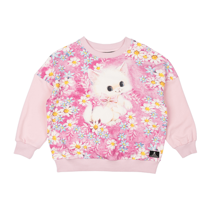 White Kitten Sweatshirt - Teen
