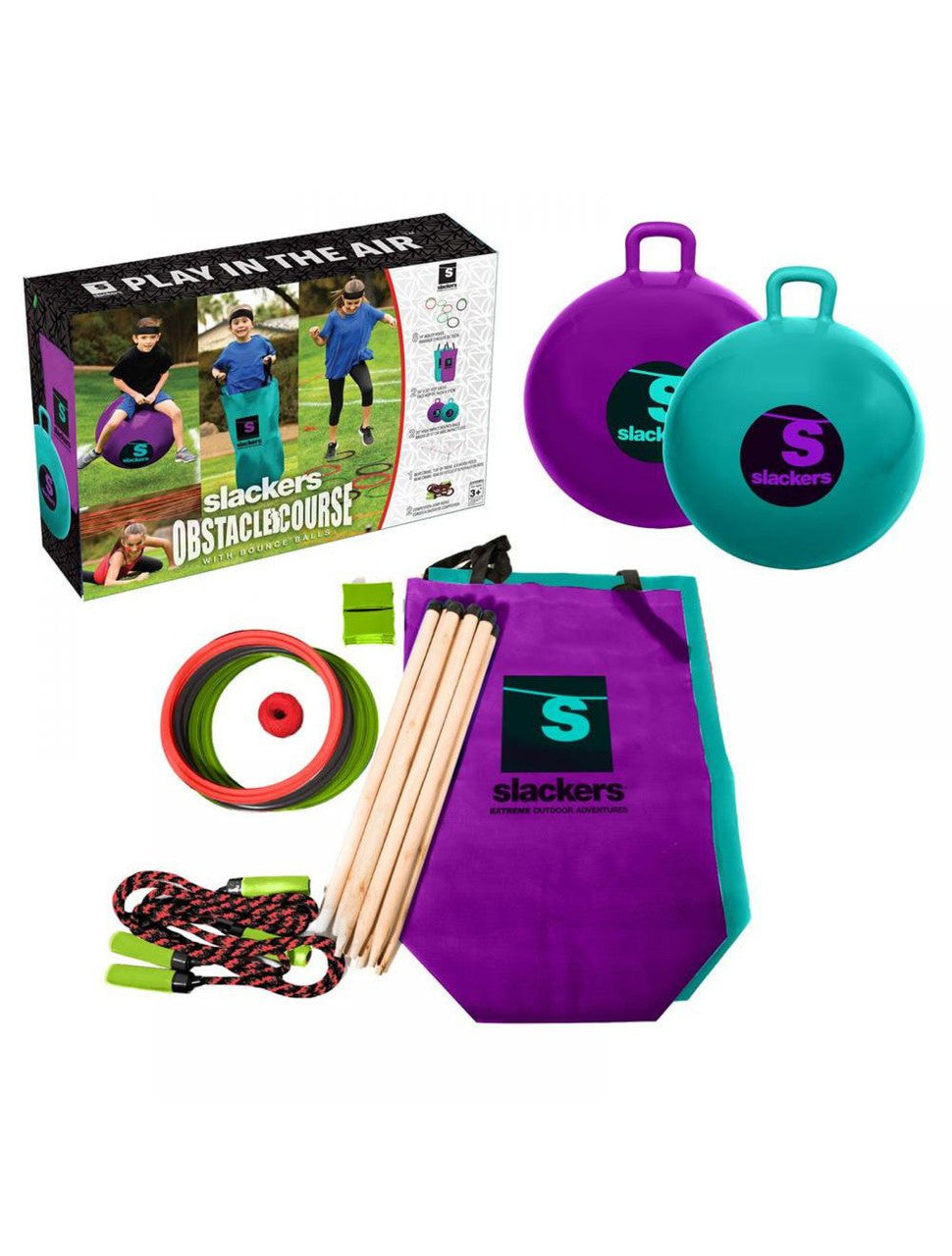 Slackers - Ninja Obstacle Course with Bounce Balls