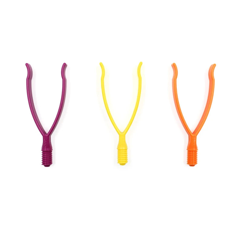 All three ARK Squeezer Tips side by side, from easiest magenta to hardest orange resistance
