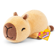 ZURU Hug-a-Lumps Connie the Capybara weighted fluffy plush toy in beige and brown, baby 0.23kg soft sensory plush for babies and kids aged 0+