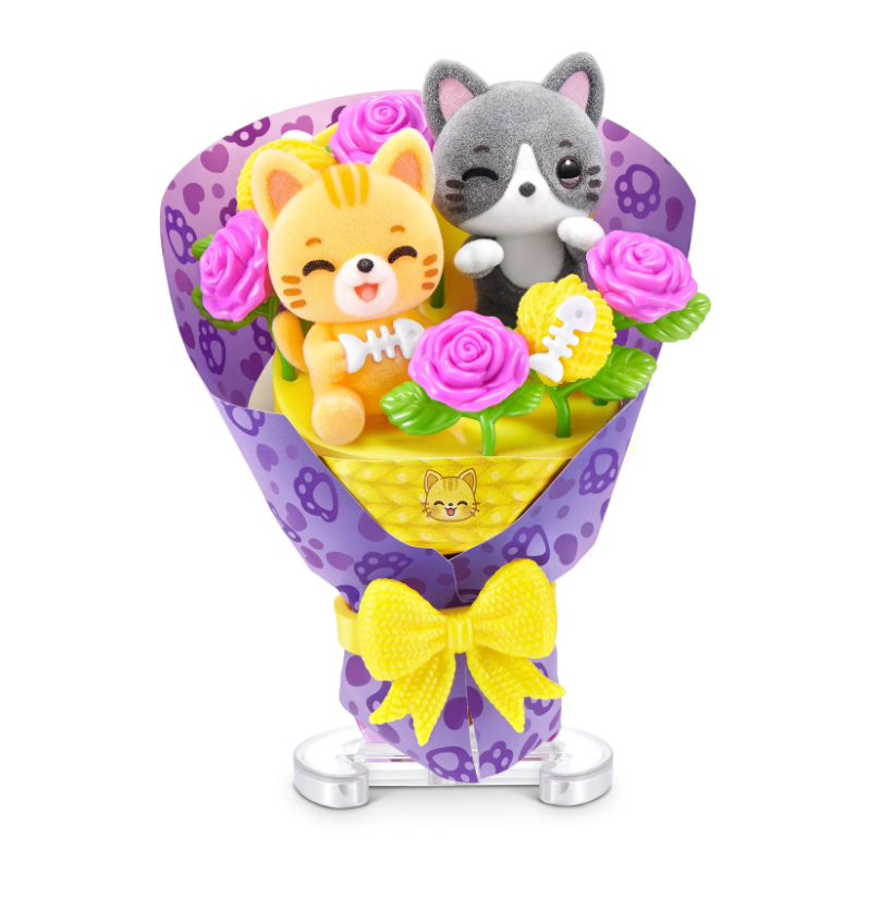 ZURU Mini Brands Create Kawaii Bouquet Series 1 surprise capsule with miniature animal bouquet pieces