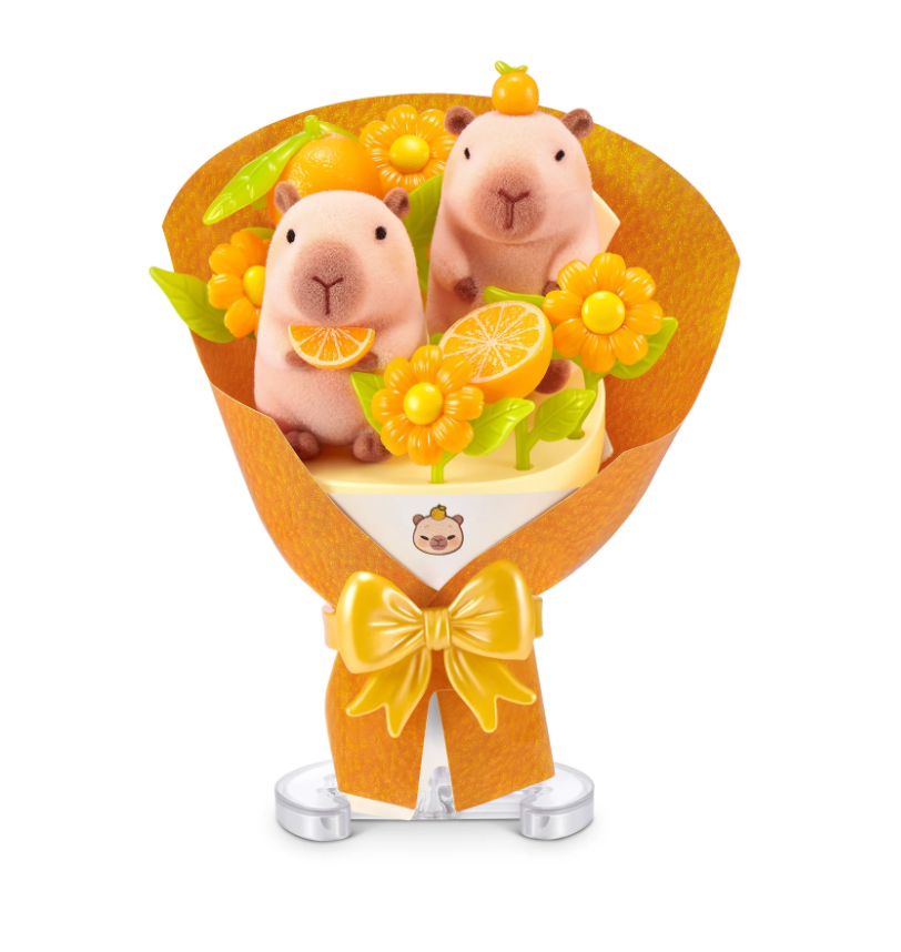 ZURU Mini Brands Create Kawaii Bouquet Series 1 surprise capsule with miniature animal bouquet pieces