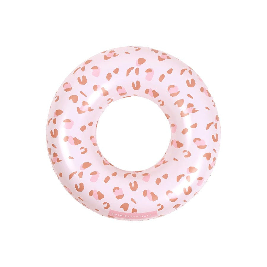 Swim Essentials - Inflatable Swim Ring - Pink Leopard 55cm